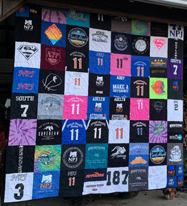 8 x 8 T-SHIRT MEMORY QUILT