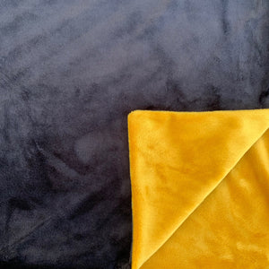 Minky Blanket - Gold and Black Cuddle